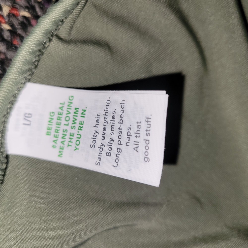 Nwt Aerie Green and Pink Bikini - Picture 5 of 7